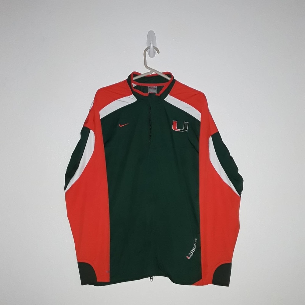 Vintage Nike fit storm Miami Hurricanes jacket Men size medium